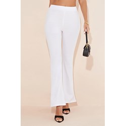 Spodnie damskie Jacinshop białe eleganckie  - zdjęcie produktu