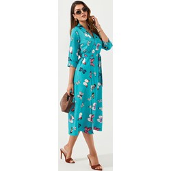 Sukienka Jacinshop maxi szmizjerka z długim rękawem  - zdjęcie produktu