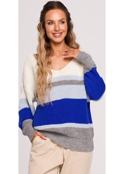 Sweter oversize z dekoltem V - model 3 Moe wyprzedaż Cudmoda - kod rabatowy