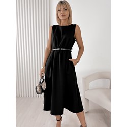 Sukienka z okrągłym dekoltem na wiosnę  - zdjęcie produktu