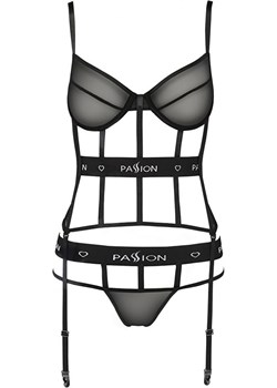 KYOUKA gorset i stringi, czarny, Size - L/XL, Passion Passion promocja Intymna - kod rabatowy