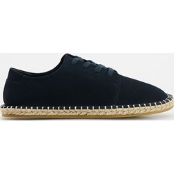 Reserved espadryle męskie z zamszu czarne casual  - zdjęcie produktu
