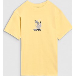 T-shirt chłopięce żółty 4f Junior  - zdjęcie produktu
