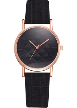 Zegarek Virlet czarny pikowany elegancki Otien otien.com - kod rabatowy