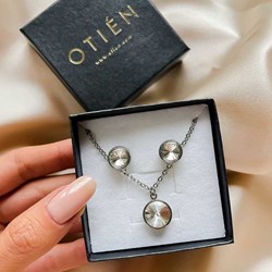 Komplet biżuterii Otien z cyrkonią  - zdjęcie produktu