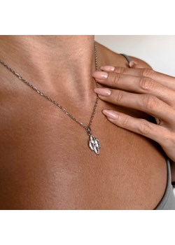 Naszyjnik srebrny kształt romb cyrkonia stal chirurgiczna Otien otien.com - kod rabatowy