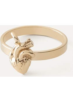 Pierścionek serce anatomiczne , srebro 925   , srebro 925 w złotym pokryciu - Giorre GIORRE - kod rabatowy