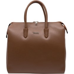 Shopper bag ze skóry matowa elegancka do ręki duża  - zdjęcie produktu