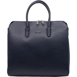 Shopper bag do ręki czarna duża elegancka  - zdjęcie produktu
