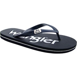 Klapki męskie Wrangler casual granatowe bez zapięcia  - zdjęcie produktu