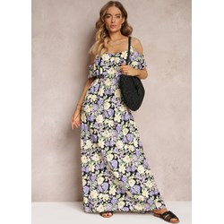 Sukienka Renee maxi wielokolorowa w stylu boho rozkloszowana letnia  - zdjęcie produktu