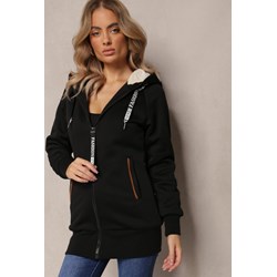 Bluza damska czarna Renee z napisami  - zdjęcie produktu