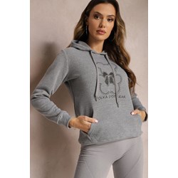 Renee bluza damska z napisami z polaru  - zdjęcie produktu