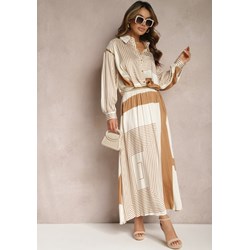 Espadryle damskie beżowe Renee na płaskiej podeszwie tkaninowe bez zapięcia  - zdjęcie produktu