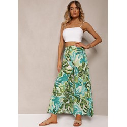 Spodnie damskie Renee boho w kwiaty z wiskozy  - zdjęcie produktu