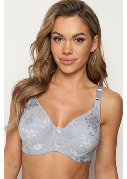 Jasnoszary Biustonosz Koronkowy Typu Full Cup Vikoni born2be.pl okazja - kod rabatowy
