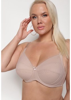 Ciemnobeżowy Biustonosz z Regulowanymi Ramiączkami Xoviana wyprzedaż born2be.pl - kod rabatowy