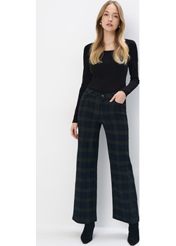 Mohito - Spodnie z szeroką nogawką - granatowy Mohito Mohito - kod rabatowy