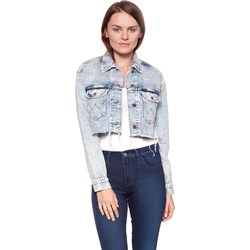 Kurtka damska Wrangler niebieska jeansowa bez kaptura krótka  - zdjęcie produktu