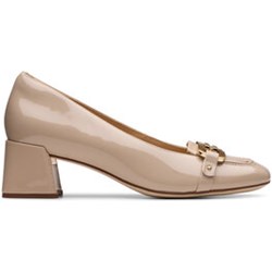 Czółenka beżowe Clarks eleganckie wiosenne  - zdjęcie produktu