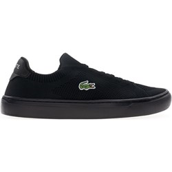 Trampki męskie Lacoste z tkaniny czarne  - zdjęcie produktu