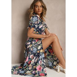 Sukienka Renee z paskiem z długim rękawem na uczelnię  - zdjęcie produktu