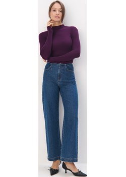 Mohito - Burgundowa bluzka z lyocellem - ciemny fiolet Mohito Mohito - kod rabatowy