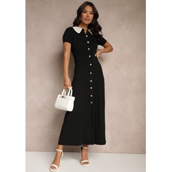 Sukienka Renee maxi casualowa z krótkim rękawem rozkloszowana  - zdjęcie produktu