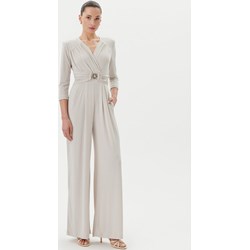 Sukienka Rinascimento biała z długim rękawem maxi elegancka  - zdjęcie produktu