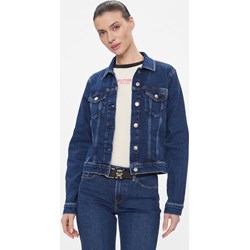 Kurtka damska Tommy Hilfiger granatowa casualowa krótka bez kaptura  - zdjęcie produktu