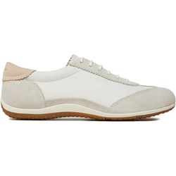 Buty sportowe damskie Geox sneakersy wiązane na płaskiej podeszwie  - zdjęcie produktu