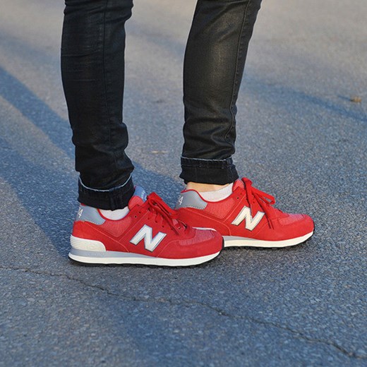 BUTY NEW BALANCE WL574PBW sneakerstudio pl niebieski skóra BUTY NEW BALANCE WL574PBW sneakerstudio pl niebieski skóra