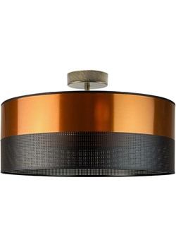Lampa sufitowa WENECJA GLAM fi - 40 cm - kolor miedziany z czarnym ażurem Ciekot Partners Sp. Z O. O. okazyjna cena Lysne - kod rabatowy