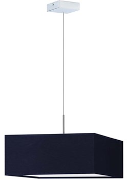 Kwadratowa lampa wisząca z granatowym abażurem 40x40 cm BOGOTA - kolor granatowy Ciekot Partners Sp. Z O. O. Lysne - kod rabatowy