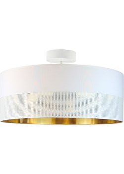 Lampa sufitowa WENECJA GLAM fi - 40 cm - kolor biały ze złotym wnętrzem z ażurem Ciekot Partners Sp. Z O. O. okazja Lysne - kod rabatowy