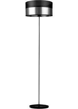 Czarno-srebrna lampa podłogowa WERONA GLAM o prostym designie Ciekot Partners Sp. Z O. O. promocyjna cena Lysne - kod rabatowy