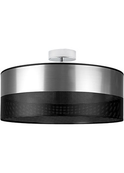 Lampa sufitowa WENECJA GLAM fi - 40 cm - kolor srebrny z czarnym ażurem Ciekot Partners Sp. Z O. O. Lysne okazyjna cena - kod rabatowy