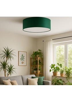 Elegancki plafon sufitowy do salonu w kolorze butelkowej zieleni DUBAJ fi - 60 Ciekot Partners Sp. Z O. O. Lysne - kod rabatowy