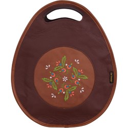 Shopper bag lakierowana skórzana  - zdjęcie produktu
