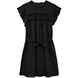 Sukienka czarna Vero Moda casual z okrągłym dekoltem  - zdjęcie produktu