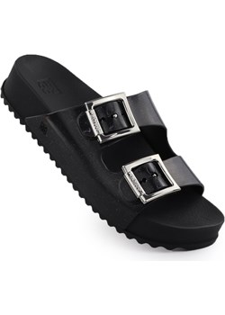 Klapki damskie z klamrami plażowe basenowe czarne Zaxy RR285058 Zaxy ButyModne.pl - kod rabatowy
