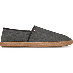 Espadryle męskie czarne Tommy Hilfiger casual bez zapięcia z tkaniny  - zdjęcie produktu
