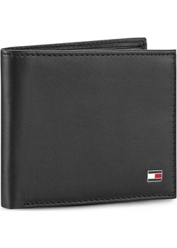 Mały Portfel Męski TOMMY HILFIGER - Eton Mini Cc Wallet AM0AM00655 Black 002 eobuwie-pl szary bez wzorów - kod rabatowy