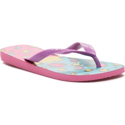 Havaianas klapki damskie różowe na płaskiej podeszwie casualowe  - zdjęcie produktu