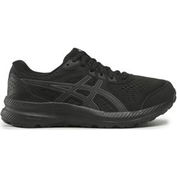 Buty sportowe damskie Asics czarne sznurowane na płaskiej podeszwie  - zdjęcie produktu