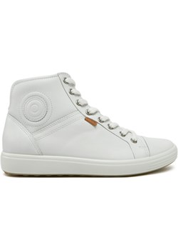 Sneakersy ECCO - Soft 7 Ladies 430023 01007 White eobuwie-pl szary jesień - kod rabatowy