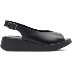 Sandały damskie Lasocki czarne na koturnie  - zdjęcie produktu