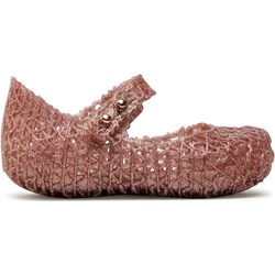 Buciki niemowlęce Melissa różowe na rzepy z gumy  - zdjęcie produktu