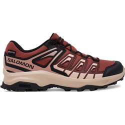 Buty sportowe damskie Salomon gore-tex czerwone płaskie  - zdjęcie produktu