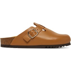 Klapki damskie Scholl płaskie brązowe na lato  - zdjęcie produktu